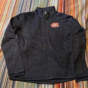 Navy Blue Canadien’s women’s fleece soft shell jacket